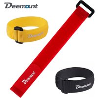Deemount 5PCS Bicycle Nylon Hook/Loop Tape Self Adhesive Strap Bike Cable Thread Tie Pump Bottle Band Flashlight Bandage