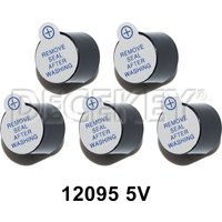 Active Buzzer 5V Magnetic Long Continous Beep Tone Alarm Ringer 12*9.5mm Mini Active Piezo Buzzers, for Arduino