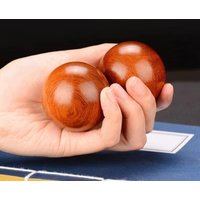 1/3pcs Pack Wooden Rolling Ball Set – Hand Massage & Exercise Balls, Stress Relief, Relaxation Gift
