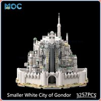 MOC Building Blocks Smaller White City of Gondor DIY Assemble Bricks Model Creative Collection Display Xmas Toys Gifts 3257PCS