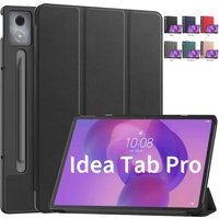 For Lenovo Idea Tab Pro Case 12.7 inch Magnetic Tri-Folding PU Leather Stand Cover For xiaoxin idea tab pro 2025 tb373fu TB375FC