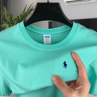 100% pure cotton high-quality brand round neck short sleeved men's 2026 summer fashion pony embroidery T-shirt casual sports top