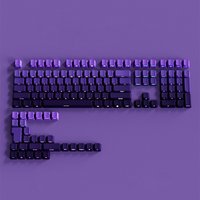 Gradient Keycaps Side Printed PBT Double Shot OEM Profile Keycap For Cherry MX Switch Mechanical Keyboard ISO Enter Key Caps DIY