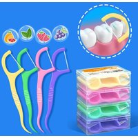 50pcs Mint Flavored Dental Floss Picks Ultra-Fine Portable Flossing Sticks for Home And Travel Adult Toothpick Thread
