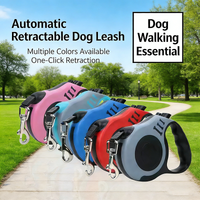 Automatic Retractable Pet Leash Durable Nylon Dog Walking Rope Adjustable Cat Traction Rope Anti Break Pet Traction Device