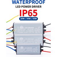 LED Driver IP65 Waterproof Convert AC85-265V to DC22-38V Lighting Transformer DIY Power Supply Adapterfor Flood Light Spotlight