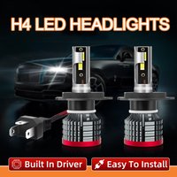 TEENRAM LED High Low beam H4 Car Headlight Bulb 220W 20000LM 6000K White 3570 CSP LED Chip Auto LED Lights