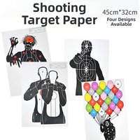 45x32cm Shooting Target Paper for Firearms, Airsoft, Archery & Paintball New