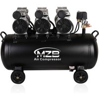 MZB 1100W*3 100L 200L Silent Oil Free Air Compressor 4KW