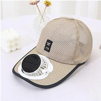 AliExpress NONE Summer Breathable Mesh Cap Solar Fan Cap Outdoor Leisure Sun Shading And Sun Protection Baseball Cap New USB Fan Cap