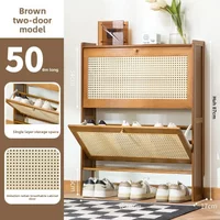 Ultra-thin shoe cabinet 17cm household door economical modern storage cabinet narrow large capacity tipping bucket shoe rack