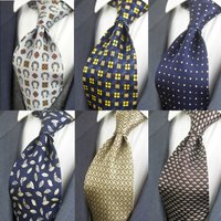 Printed Multicolor Mens Ties Neckties Vintage 100% Silk Printing Noble Handmade Unique Casual Party Wedding 10CM