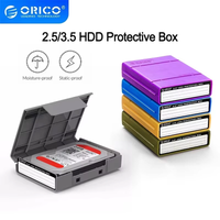 ORICO 2.5 3.5" Portable Hard Disk Protection Case Hard Drive External Storage case with Waterproof and Shockproof Hard Drive Box