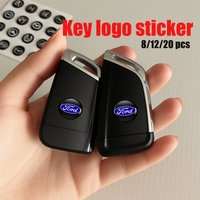 14mm Car Key Stickers Remote Control Keyfob Case Emblem Decorat Accessory For Ford mk2 mk3 Ranger Mondeo mk4 S-MAX Kuga Mustang