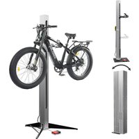 Bike Repair Stand, 50kg Load Heavy Duty Workstand, 360 Rotating Clamp, Foldable Motorized Floor Mount Rack for Electric Bicycle