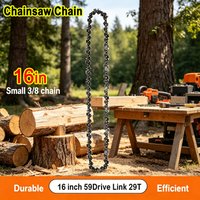 16 Inch Chainsaw Chain 59 Drive Links, 3/8" LP 0.050" Gauge, Replacement Saw Chain for Mini Guide Portable Chainsaw