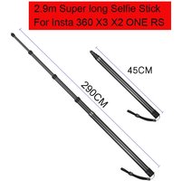 2.9m Ultra-long Carbon Fiber Invisible Selfie Stick for Insta360 X3/ X2/ONE RS for GoPro Accessories