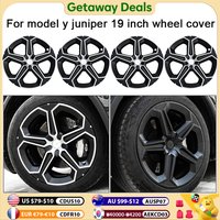 4PCS Wheel Covers for Tesla Model Y 19 Inch 2025 Juniper accessories Replacement Crossflow Wheels Full Rim Auto Car Wheel Caps