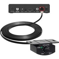 5m 4Pin Car Amplifier Volume Control Cable with Stereo Bass Knob Dashboard Mount Gain Regulator Cord for Amplifier Accessories