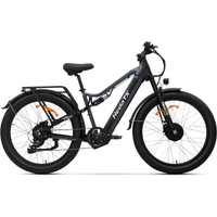 AliExpress NONE HedaTX XT29 Electric Bike, Dual 500W Motors, 48V 19.2Ah Lithium Battery, Adult E-Bike, Aluminum Alloy Frame, Air Pressure Dual Crown Suspension Fork, 27.5-inch Tyres, Urban Commuter Electric Bike
