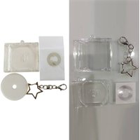 1 Piece Mini NFC Function CD Disc Case Bag Charm Keychain Peripheral Memorial Album Idol Keychain DIY Backpack Accessories