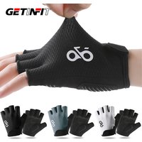 AliExpress NONE GETINFIT Summer Cycling Half Finger Gloves Lightweight Breathable Non-Slip Durable Shock Absorbing Outdoor Gym Hiking Running