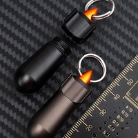 Aluminum Alloy EDC Sealed Storage Capsule Case Mini Metal Waterproof Bottle Storage Portable Medicine Case Outdoor Camping Tool