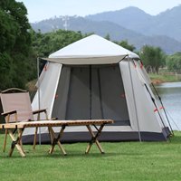 Fully Automatic Quick Opening Tent for Outdoor Camping with 5-8 People, Rain and Sun Protection Multi-functional Camping Tent