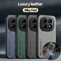 Magnetic Sheepskin Leather Case For Redmi Note 15 14 13 12 11 Pro + Note 13R 12R 12S 11S Slip Shockproof Phone Cover