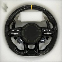 With Piano Black Trim Full Leather Steering Wheel for Benz W211 W169 W177 W221 GLS X167 GLA45 X156 Gle 53 AMG GT 2023