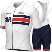 AliExpress 2025 Great Britain National Team Cycling Jersey Set Bicycle Clothing Road Shirts Suit British Bicycle Bib Shorts MTB Maillot