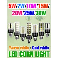 30W LED Bulb E27/E26 Corn Lamp E14 Ceiling Lights B22 LED Chandeliers AC 85-265V No Flicker For Home Living Room Indoor Lighting