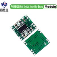 PAM8403 Super mini digital amplifier board 2 * 3W Class D digital amplifier board efficient 2.5 to 5V USB power supply
