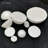 1cm-35cm White Modelling Half Polystyrene Styrofoam Foam Ball Spheres for New DIY Crafts Supplies Half Foam Balls