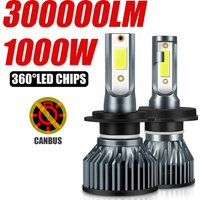 H1 H7 H4 Led Lights for Car H8 H9 H11 HB3 9005 HB4 9006 1000W Canbus Powerful LED Headlight Bulbs Spotlights Automobile Lamp