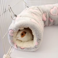 Velvet Cotton Winter Hamsters Nest Soft Warm Heart Star Pattern Plush Squirrels Home Cute 30cm Cage Accessories