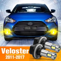 2pcs LED Front Fog Light For Hyundai Veloster Accessories Bulb 2011-2017 2012 2013 2014 2015 2016