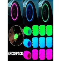 AliExpress NONE 4/8/16/24pcs Tire Valve Caps Motorcycle Bike Wheel Nozzle Dustproof Tyre Valve Stem Fluorescent Night Glowing Car Accessories
