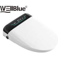 Elektrischer Bidet-Toilettensitz mit automatischem Deckelöffner, beheiztem Sitz, Intimreinigung, Warmwasser, Lufttrockner und Selbstreinigungsfunktion