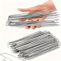 galvanized landscape staples, outdoor decorative stakes, anti weed barrier fabric anti rust staples, U-shaped tent