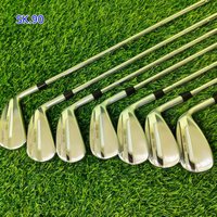 Golf irons 4.5.6.7.8.9.p,7pcs with Shaft and Grips , blackhead/silver head Soft Iron Forged, 2024 Golf Clubs, 6Pcs0