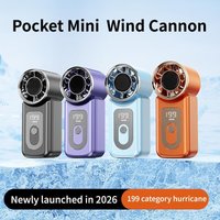 Super Mini Rechargeable Handheld Fan - Powerful Wind With Digital Display, Portable Small Summer Fan, Best Selling