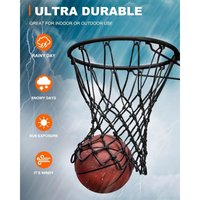 Professional on-Court Quality Fits Outdoor Indoor Standard Rim All Weather Anti Whip Basketball Net Replacement Heavy Duty