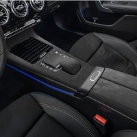 Suede Overlay Car Interiors Central Panel Armrest Lid Gear Knob Cover For Mercedes Benz A-Class W177 CLA C118 2020-2024