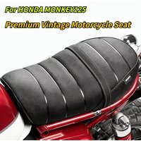Single Seat Motorcycle Accessories Front Rear black frosted Leather Pillow Seat Cushion For HONDA MONKEY 125 MONKEY125