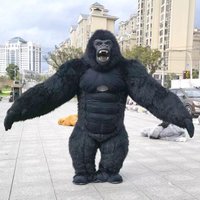 Giant King Kong Inflatable Gorilla Costume 2.6M 3M Hulk Mascot Costume Halloween Plush Mascot Animal Venice Carnival Garment