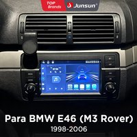 Autoradio Android 7 pouces Junsun pour BMW E46 M3 318 320 325 330 335, multimédia sans fil CarPlay Android Auto, WiFi, GPS, Navi, SWC, 4G-LTE, Bluetooth, écran tactile, unité centrale multimédia