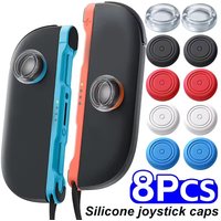 Joystick Caps for Switch 2 Console Soft Silicone Thumb Grip Case for Switch2 Joypad Transparent Non-Slip Thumbstick Grip Cover
