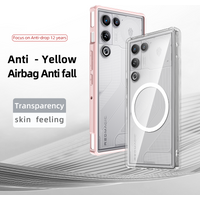 Translucent Shockproof Phone Case For ZTE Nubia RedMagic 11 Air TPU Matte Frame Magnetic Wireless Charging Plastic Back Cover
