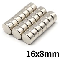 16x8mm Round Super Strong Neodymium Magnet N35 Powerful Magnetic NdfeB Permanent Refrigerator Magnet imanes DIY